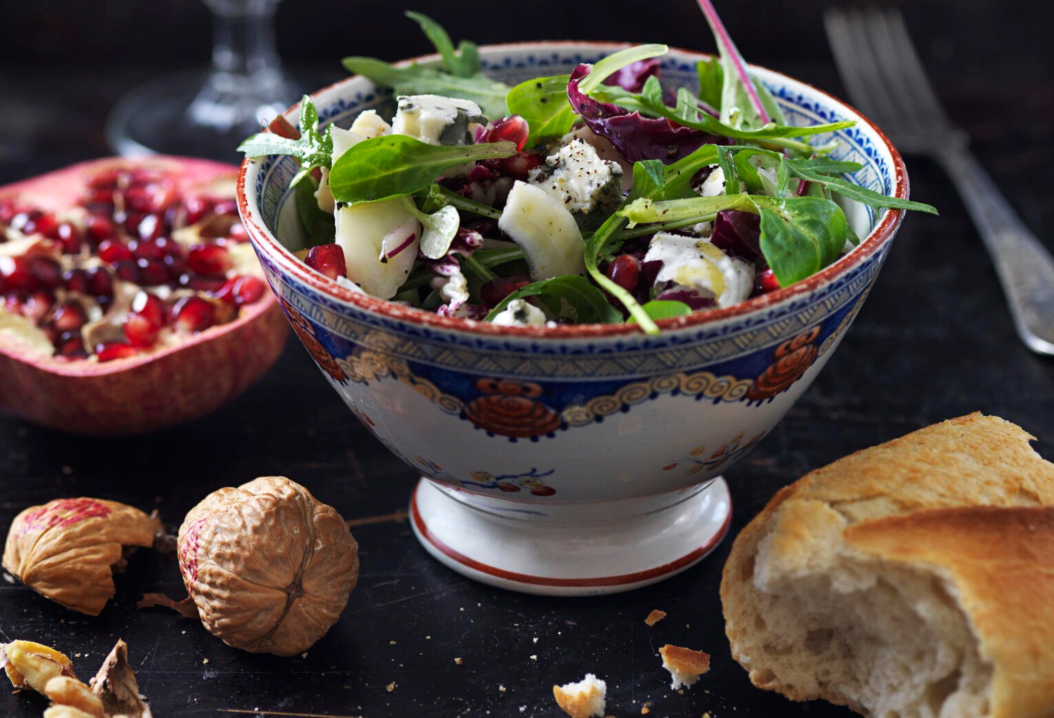Fransk sallad med mögelost