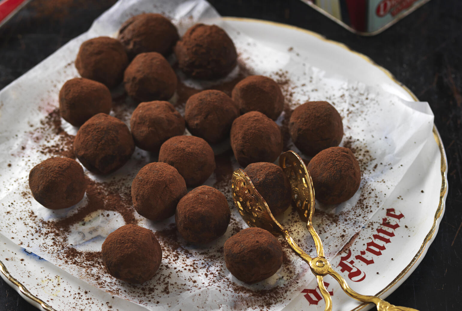 Chokladtryfflar med crème fraiche
