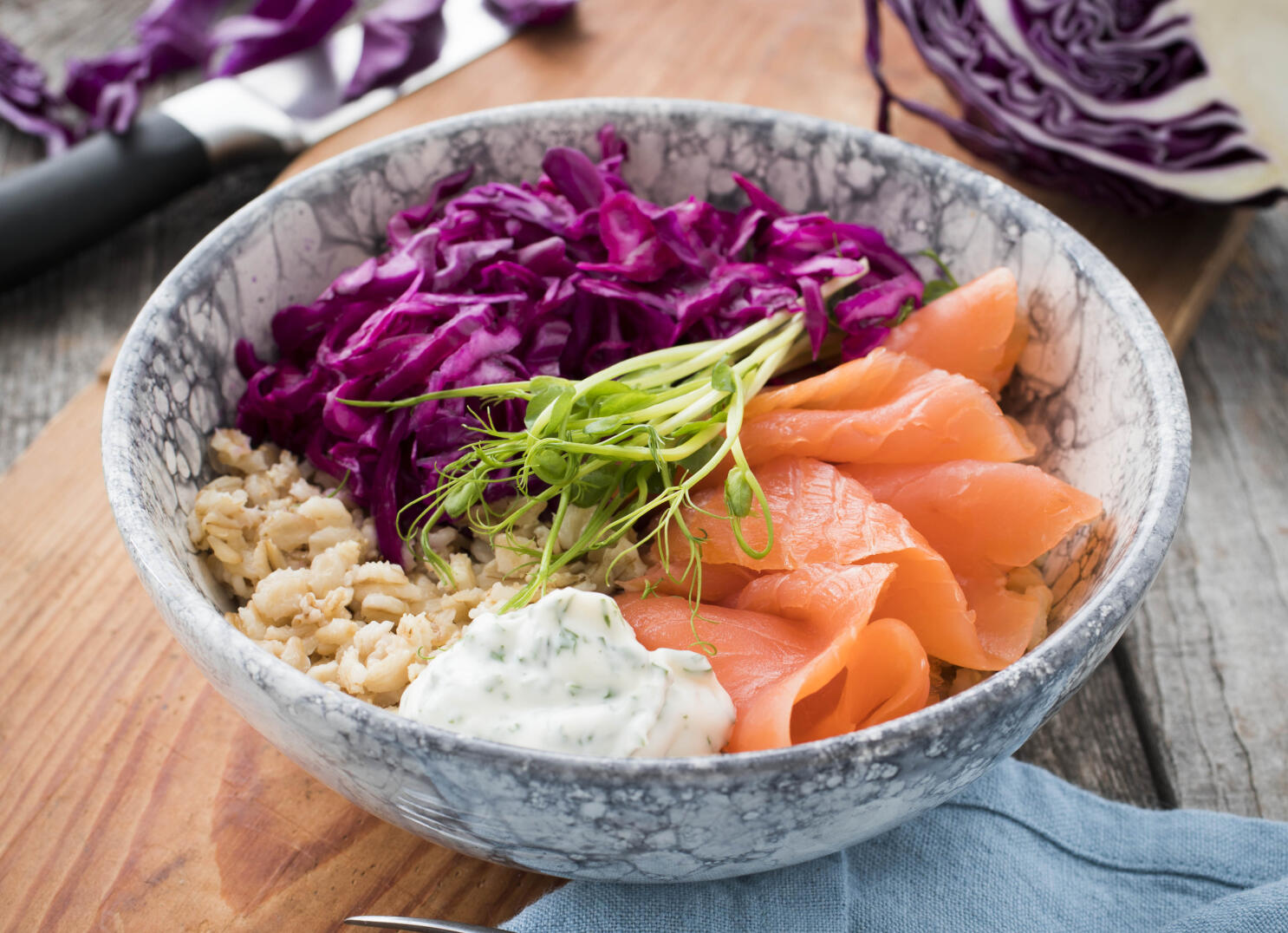 Svensk pokébowl med mathavre