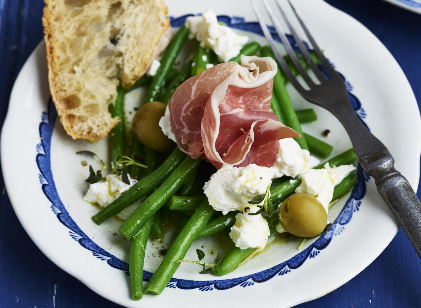 Haricots verts med ricotta