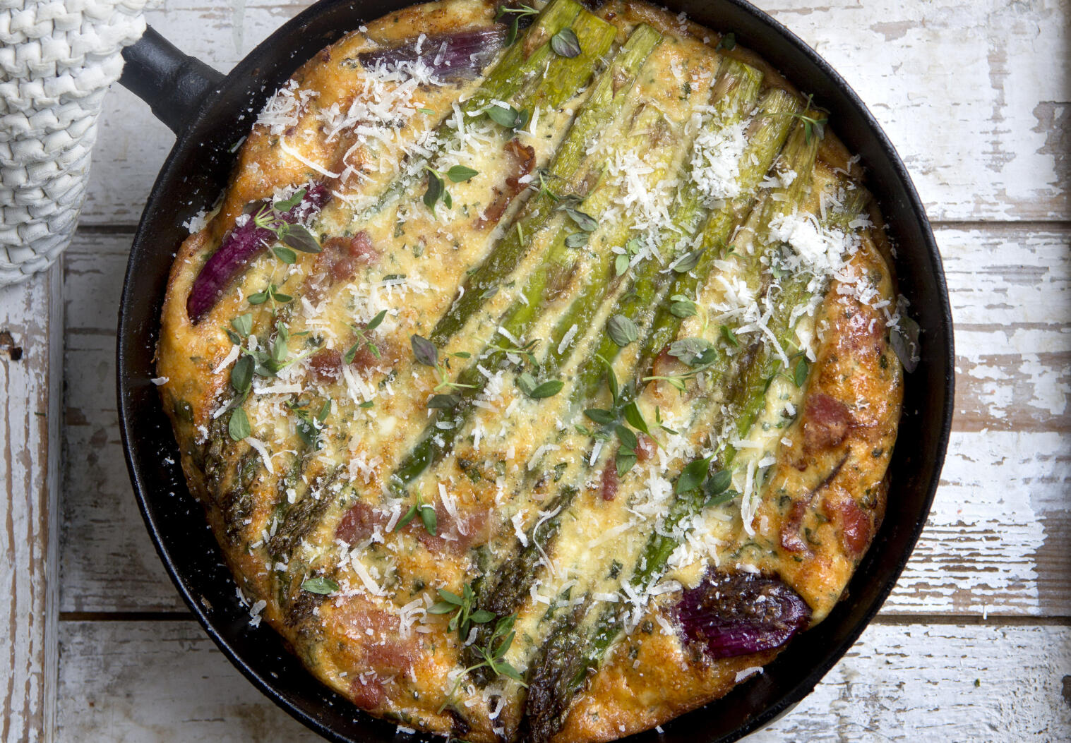 Frittata med sparris
