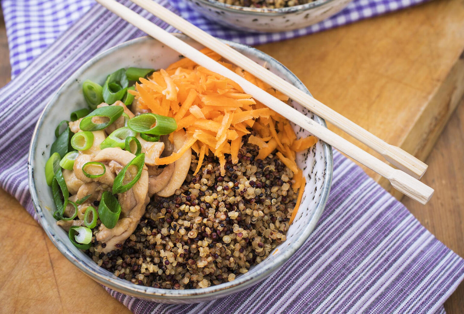 Japansk bowl med quinoa