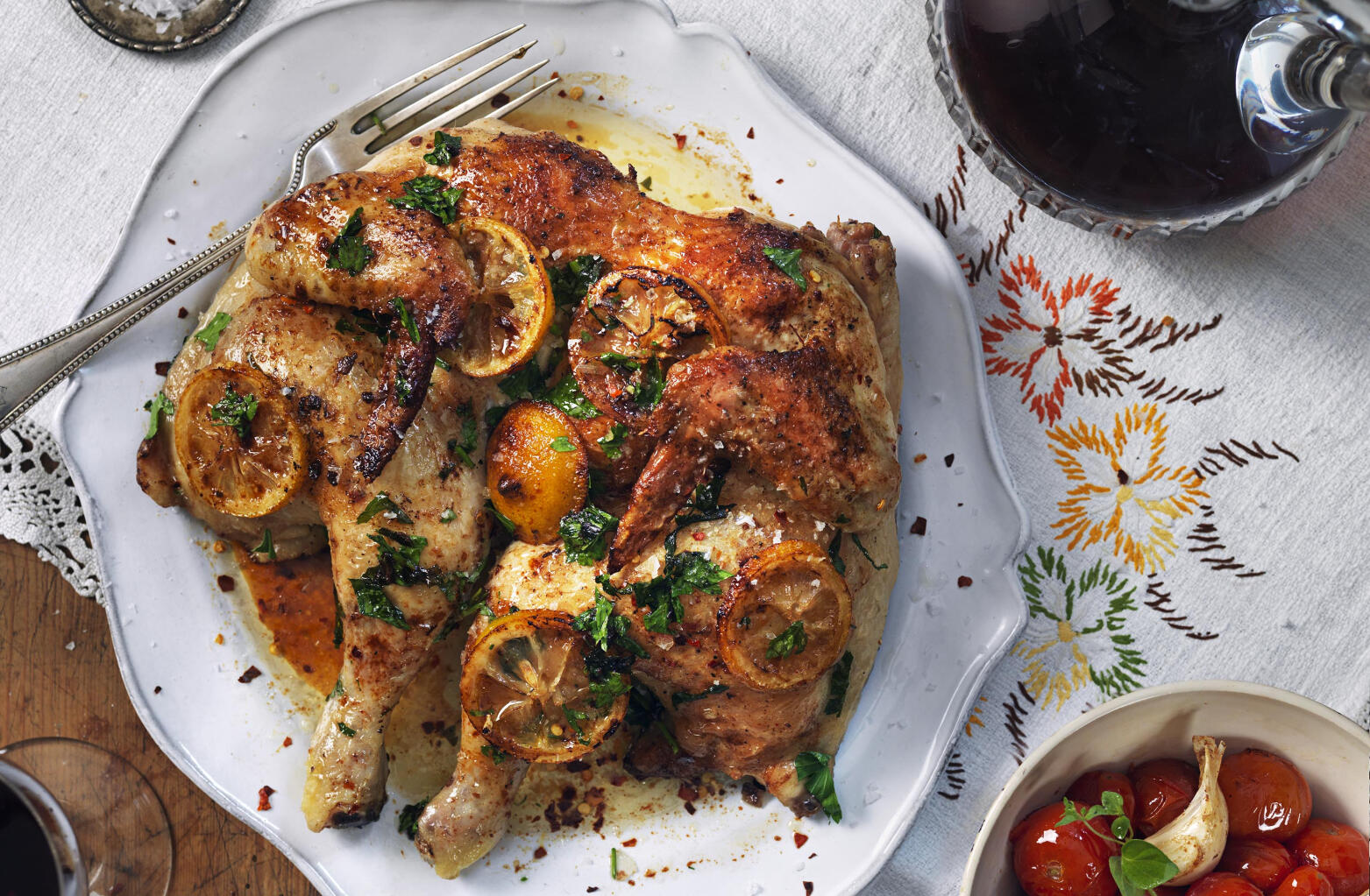 Citronkyckling med sötpotatis
