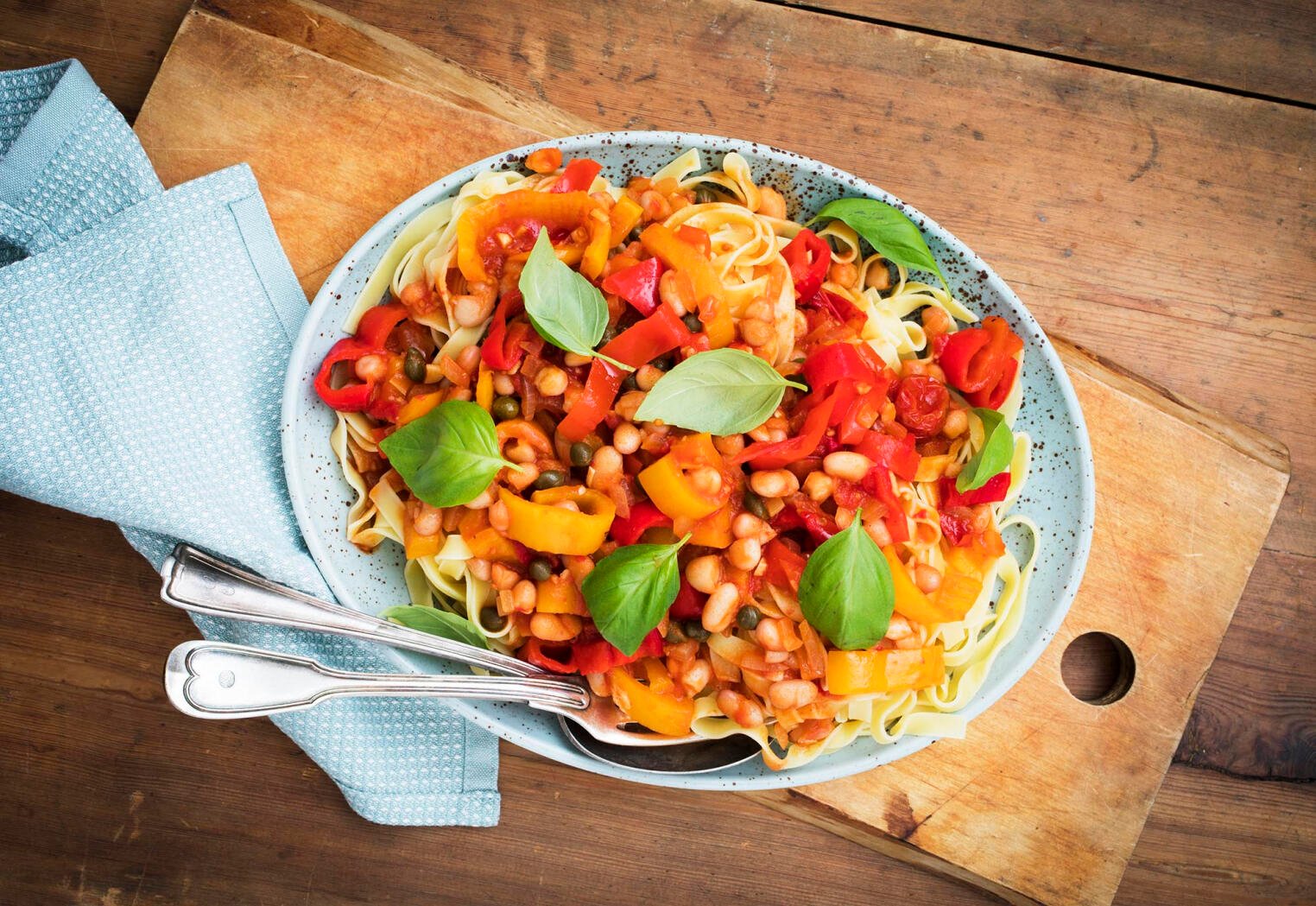 Peperonata med bönor