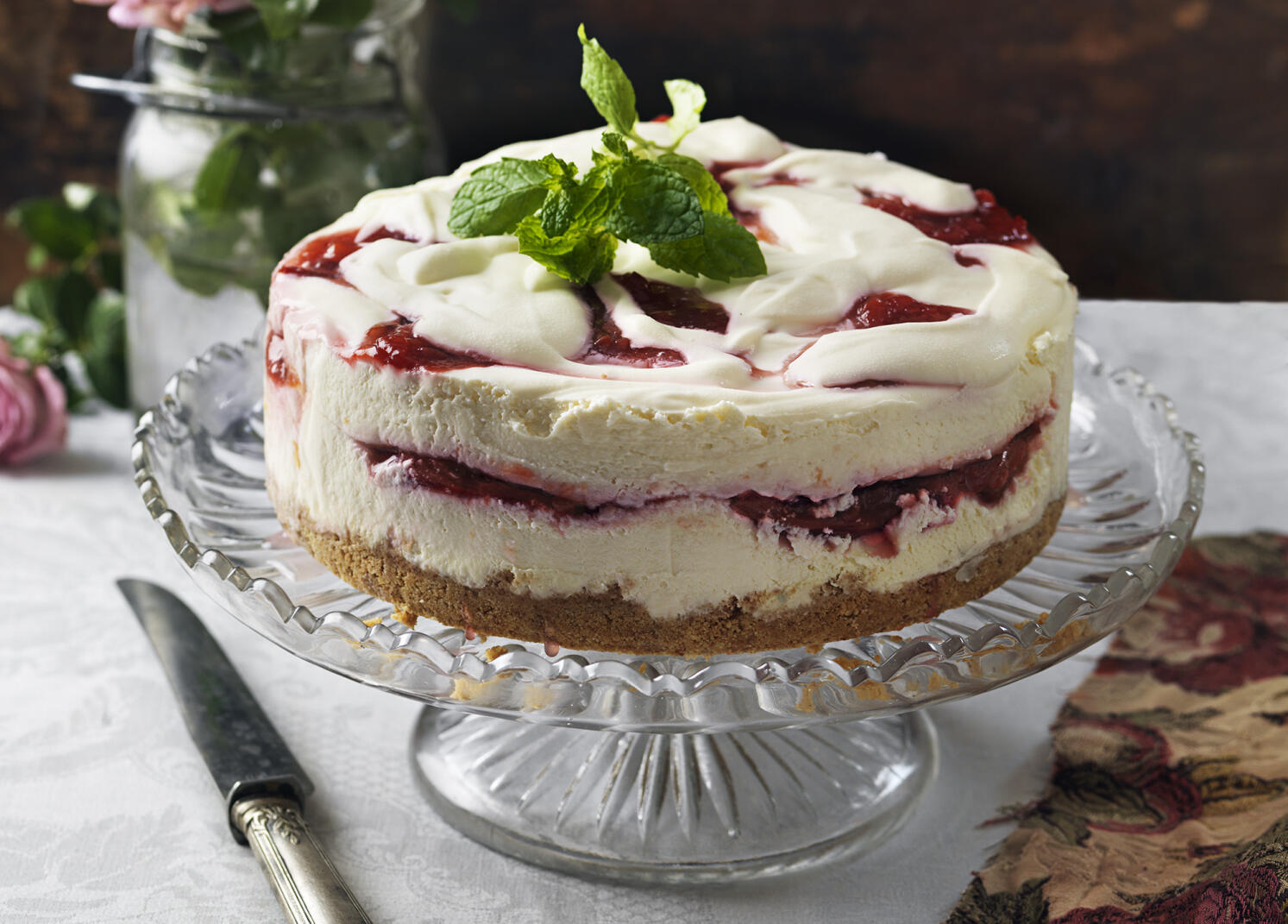 Cheesecake med vit choklad