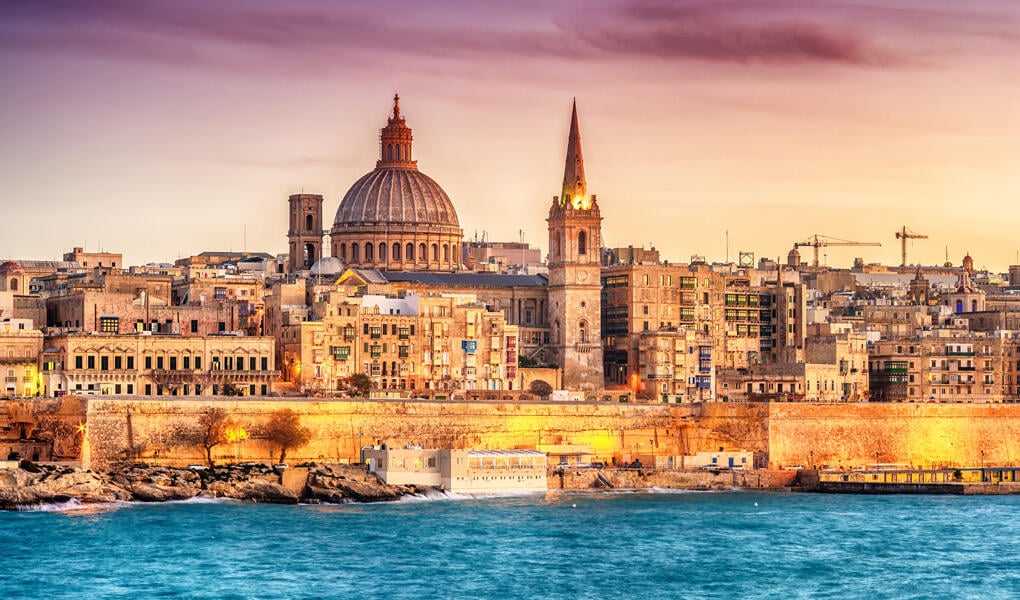 Huvudstaden Valletta. Foto: Getty images