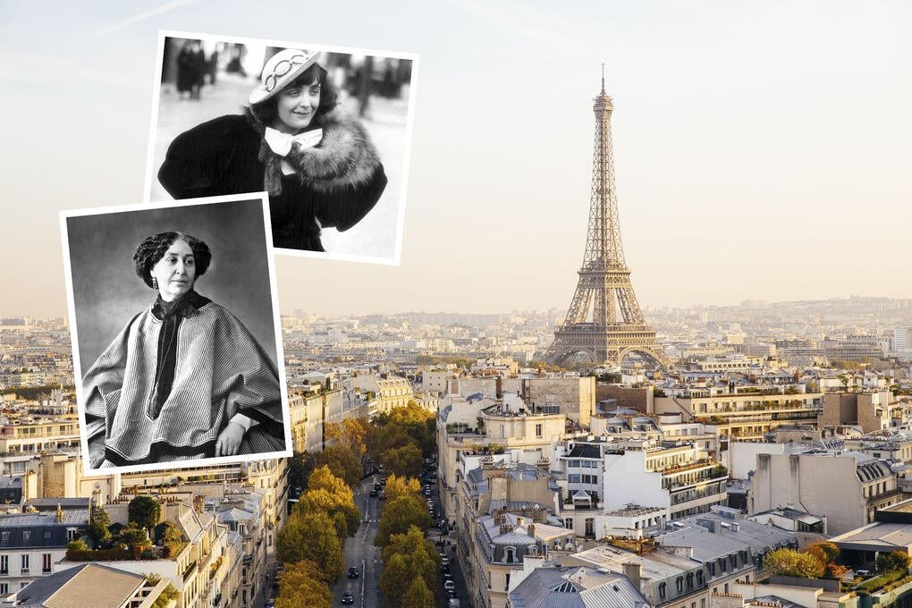 Édith Piaf och George Sand är två kända kvinnor som levt och verkat i Paris. Foto: GettyImages