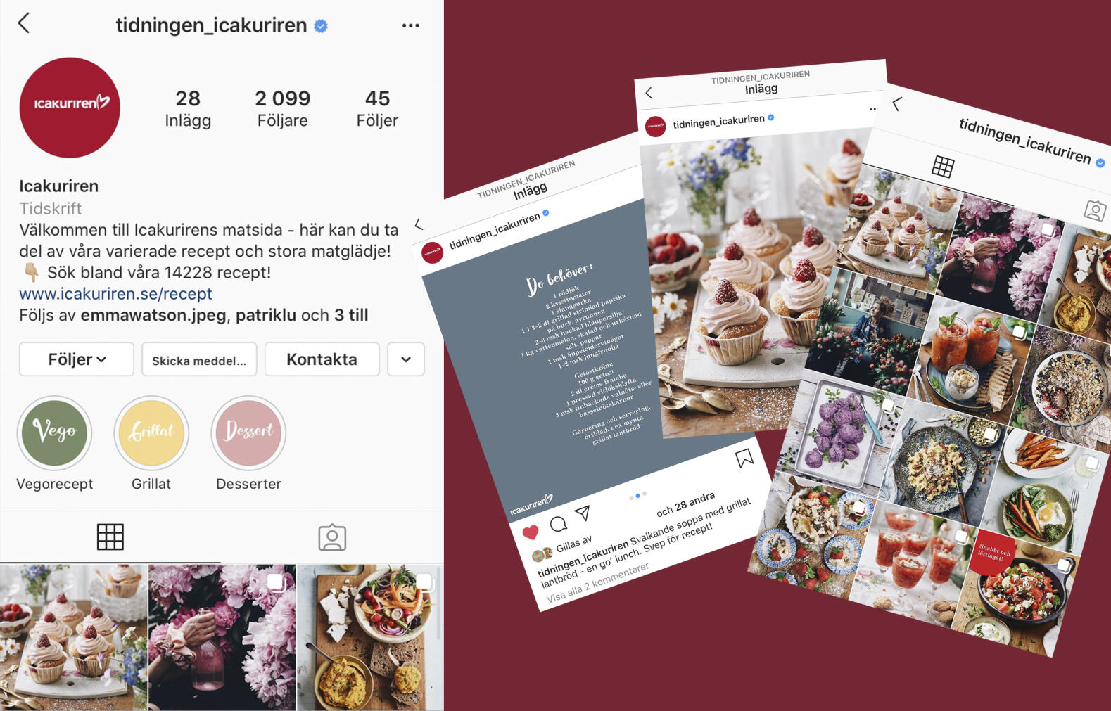 Följ Icakuriren på Instagram!