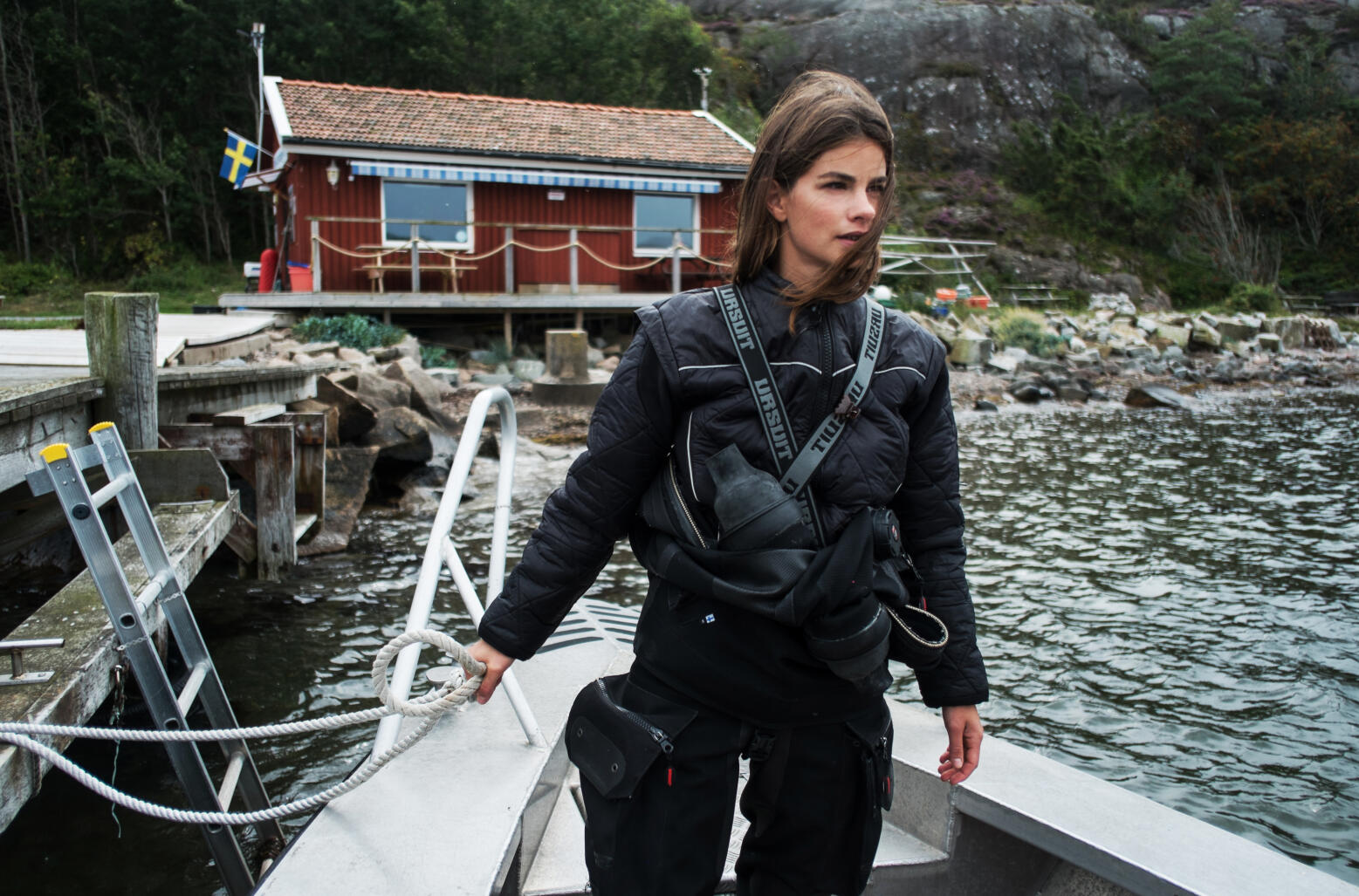 Bokaktuella Lotta Klemming är Sveriges enda kvinnliga ostrondykare