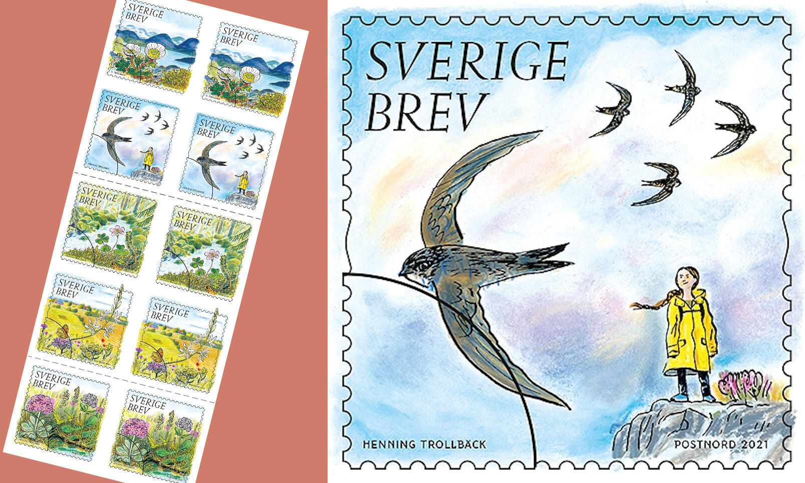 Greta Thunberg – nu som frimärke!
