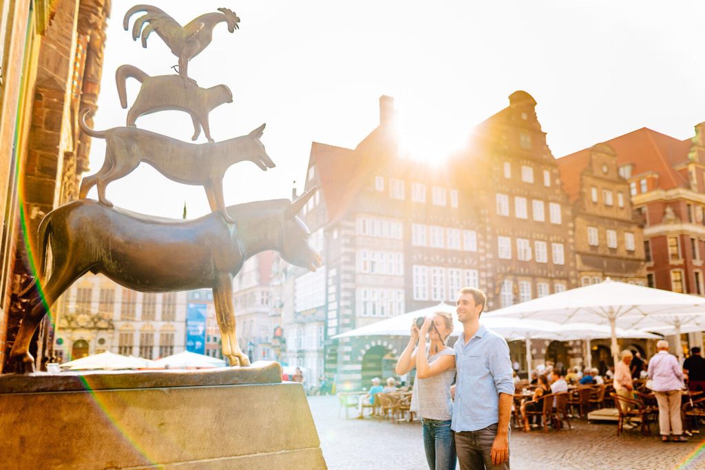 Sagan Stadsmusikanterna från Bremen som blivit känd genom Bröderna Grimm FOTO: WFB/ Jonas Ginter