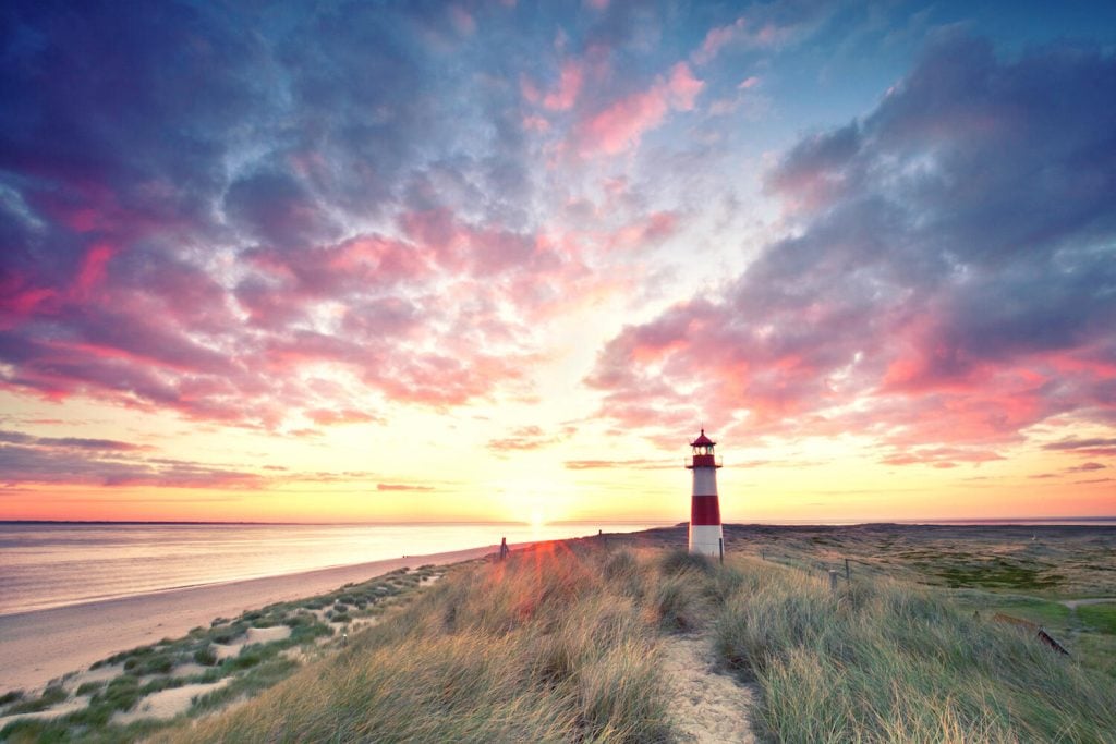 Fyr på ön Sylt. FOTO: Jenny Sturm/ Shutterstock