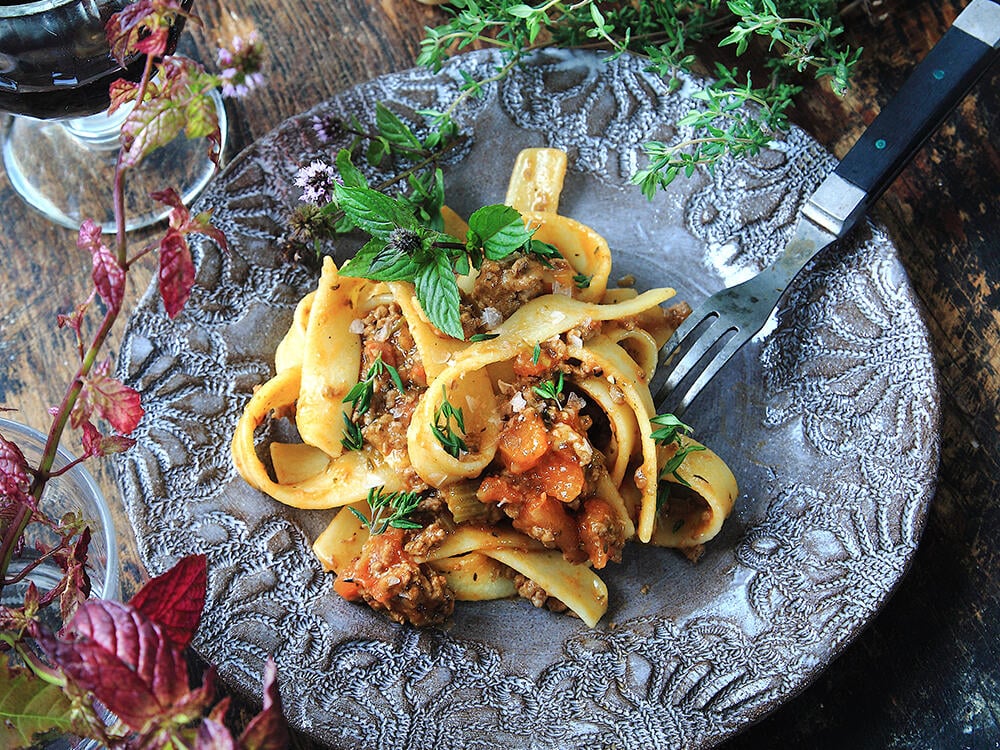 Festlig pasta – Tagliatelle al ragù