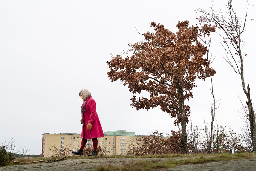 Agnes fotograferad vid Sahlgrenska.
