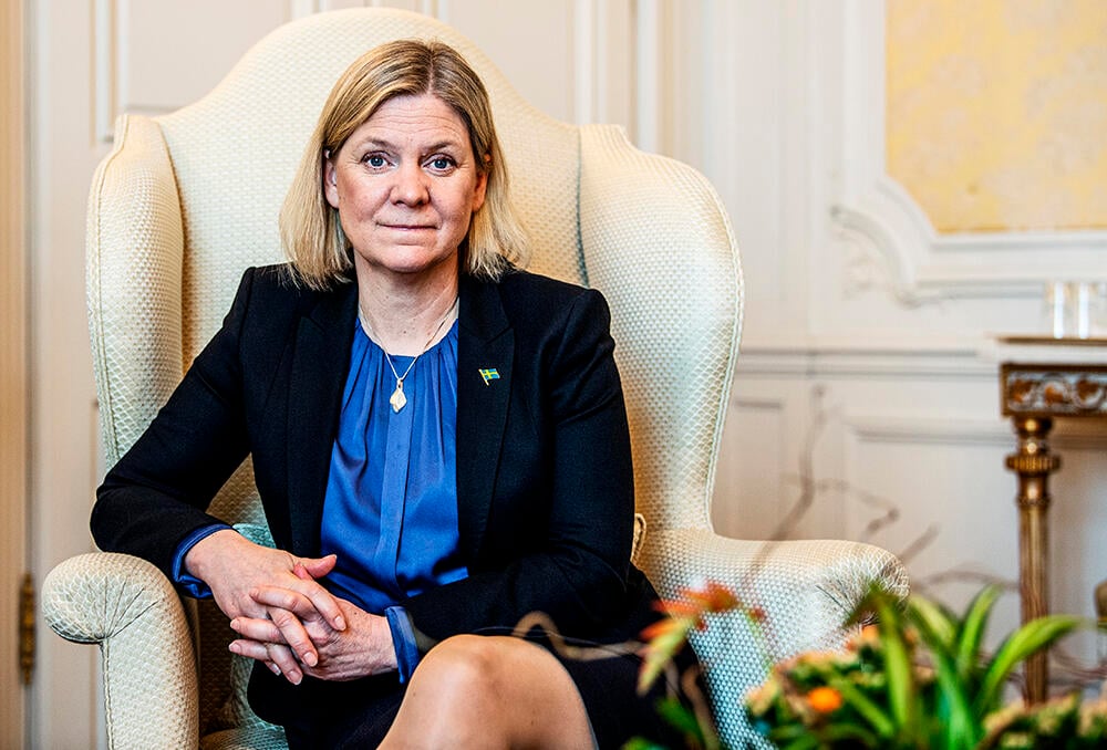 – Till slut blev jag statsminister. Men det i sig har inte varit ett mål, utan drivkraften har varit att bidra till ett rättvisare Sverige, säger Magdalena Andersson när vi träffar henne.