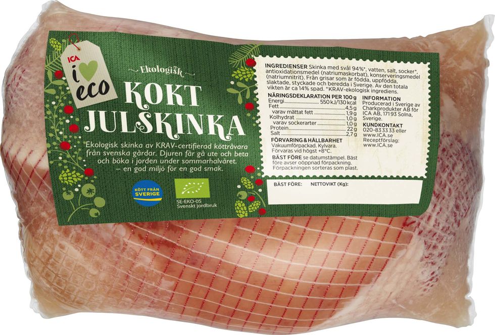 Icakuriren avslöjar: Ekologisk julskinka är fullspäckad med fett