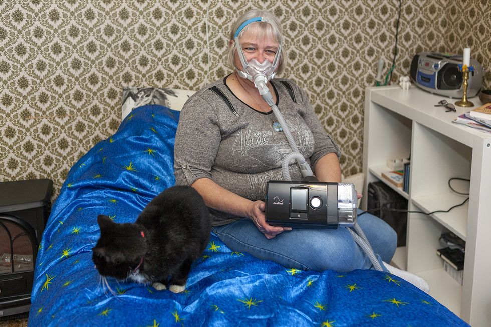 Helene, 54, led av svår sömnapné -