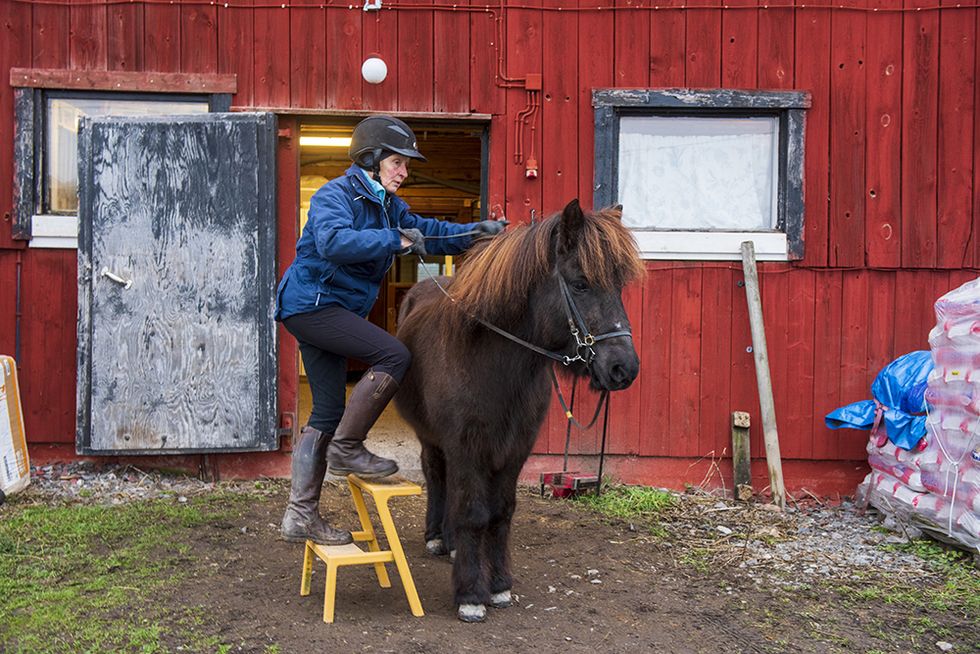 Kerstin, 68, började rida som vuxen: 