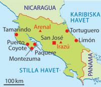 På äventyr i Costa Rica