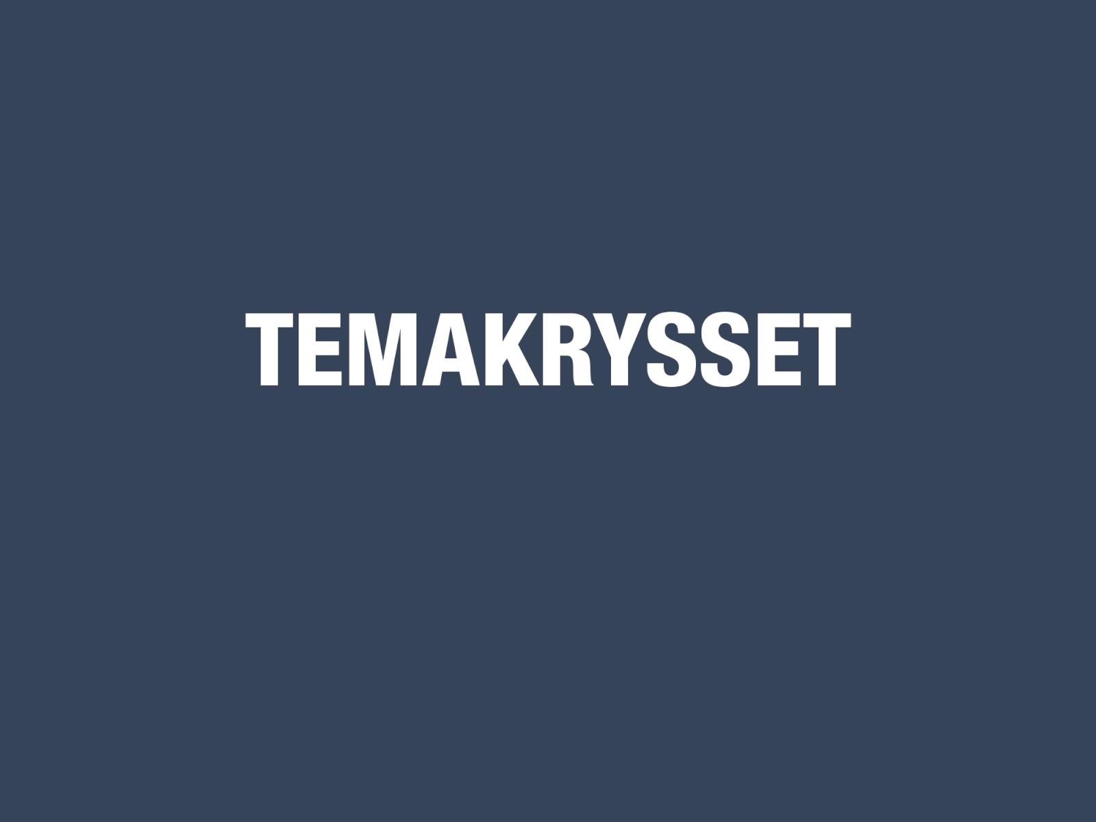 Tävlingssvar Temakrysset nr 25