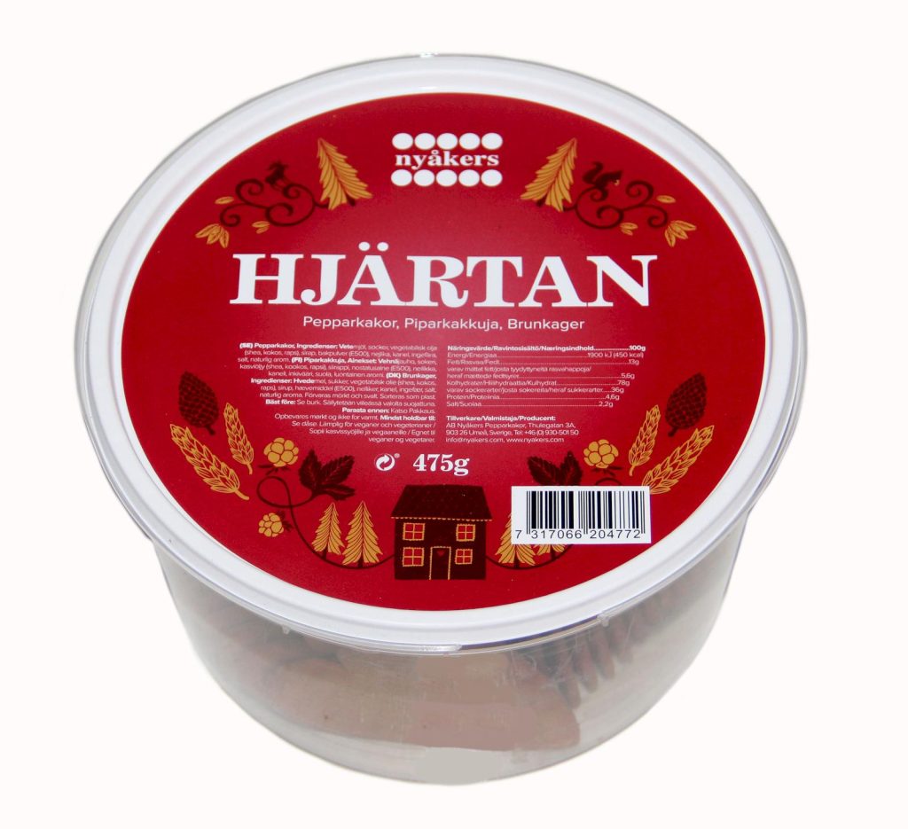 Pepparkakor Nyåkers hjärtan 