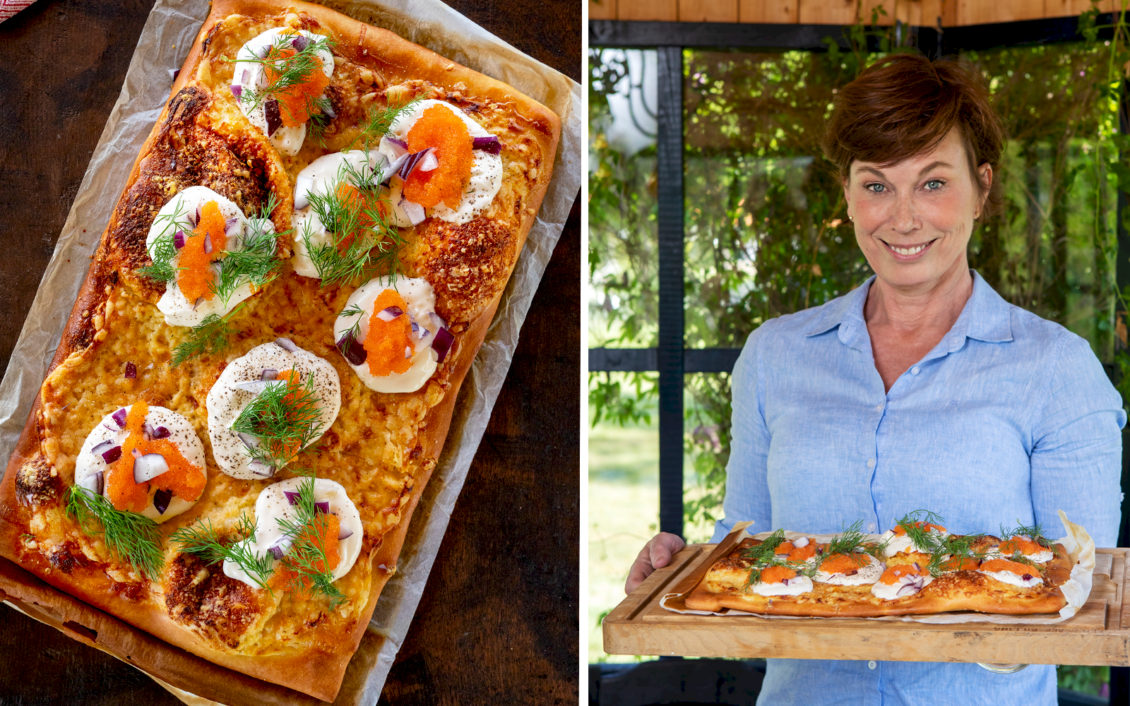 Läcker löjromspizza – recept av Mischa Billing