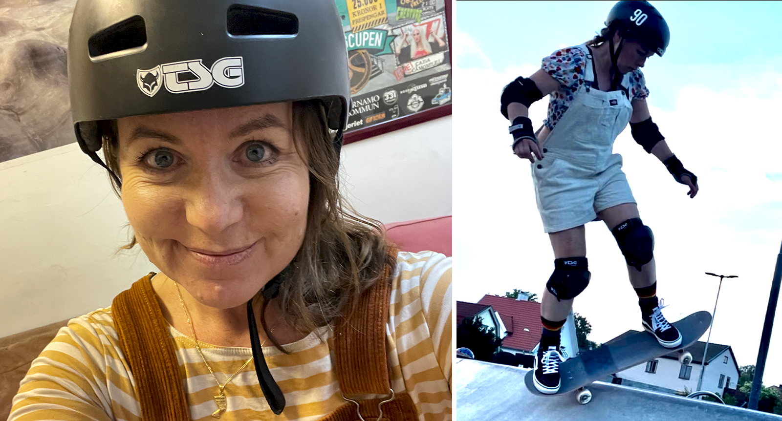 Malin började skejta som 45-åring: ”Det är en form av rolling yoga”