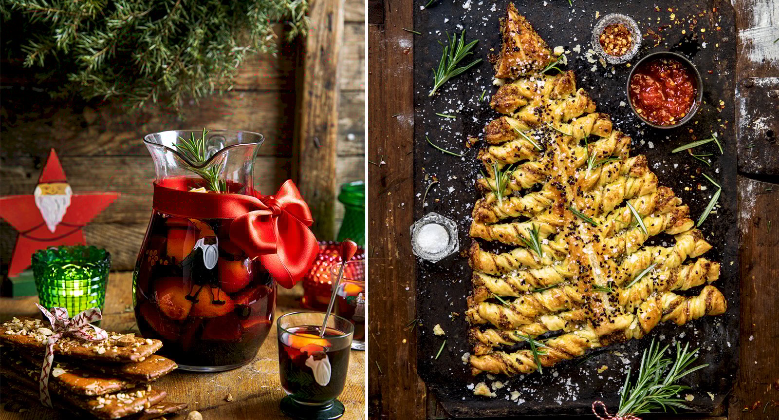 Recept till glöggmyset: Läcker plockmat, apelsinglögg och lussebullar med nötkräm