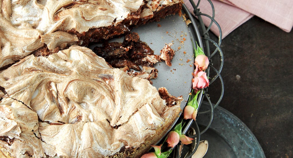 Kladdkaka med chokladmaräng