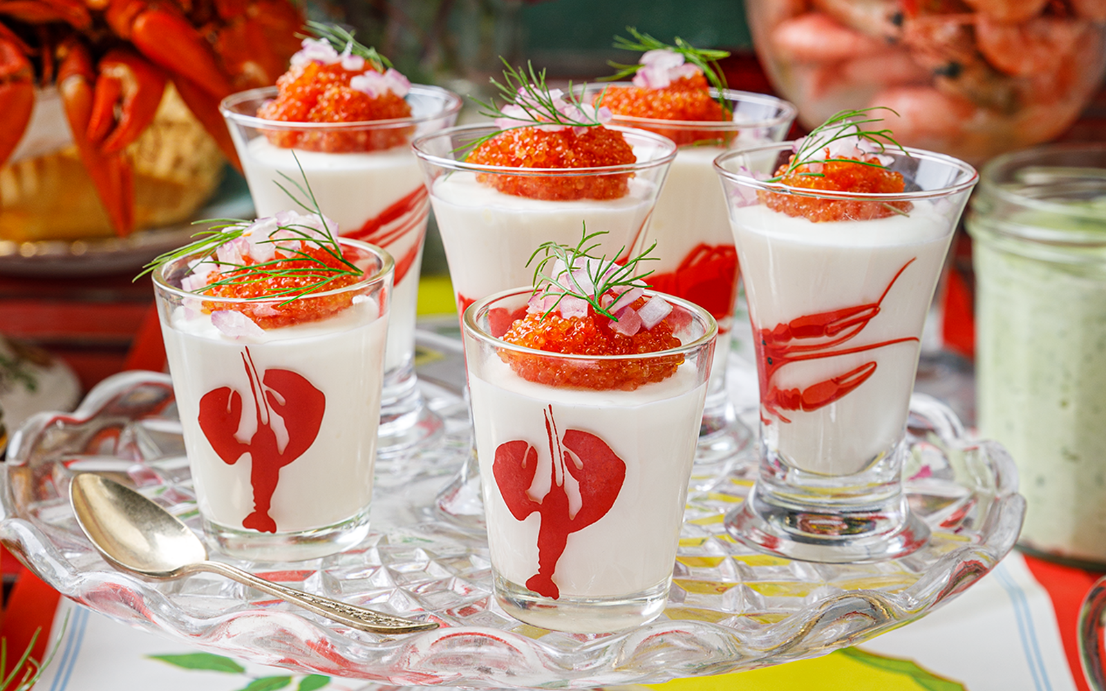 Gräddfils- och pepparrotspannacotta