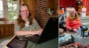 Anita är både kassörska och deckarförfattare: ”Jag får många idéer från butiken”