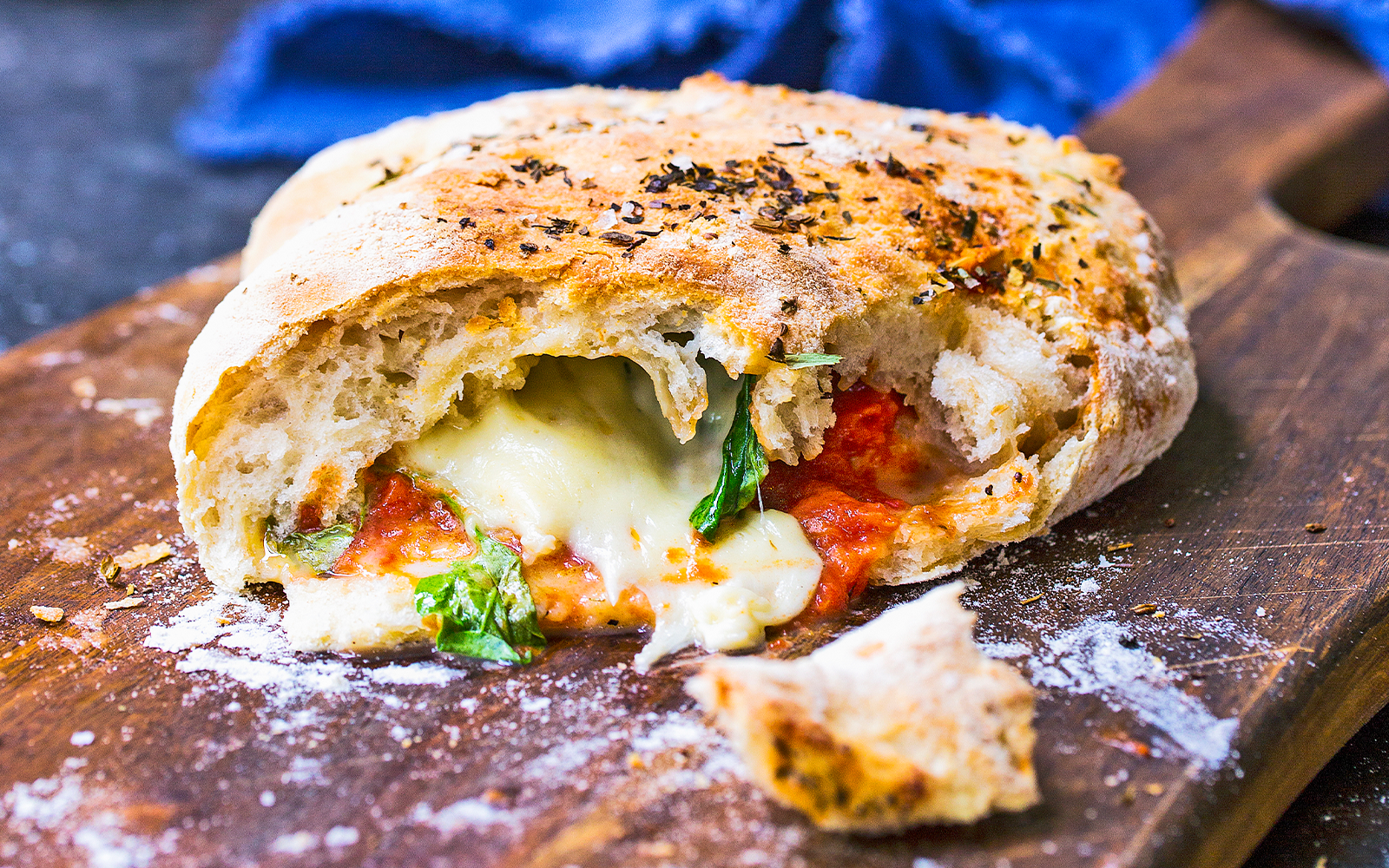 Calzone med chorizo