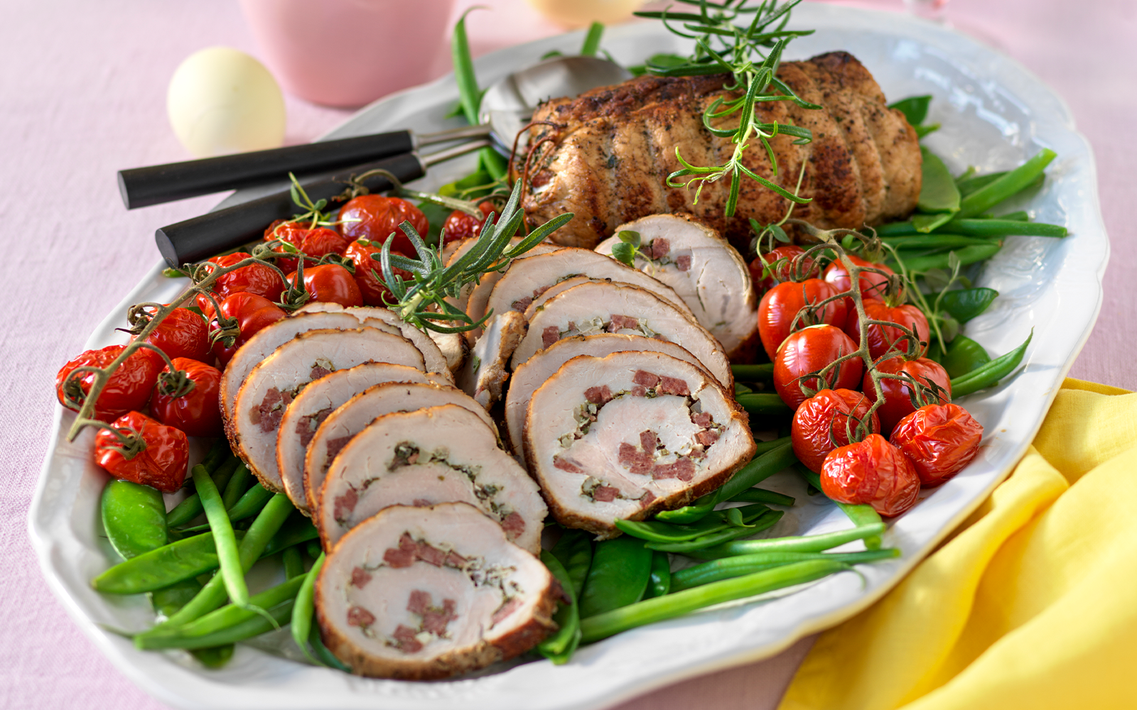 Porchetta med salami och vitlök