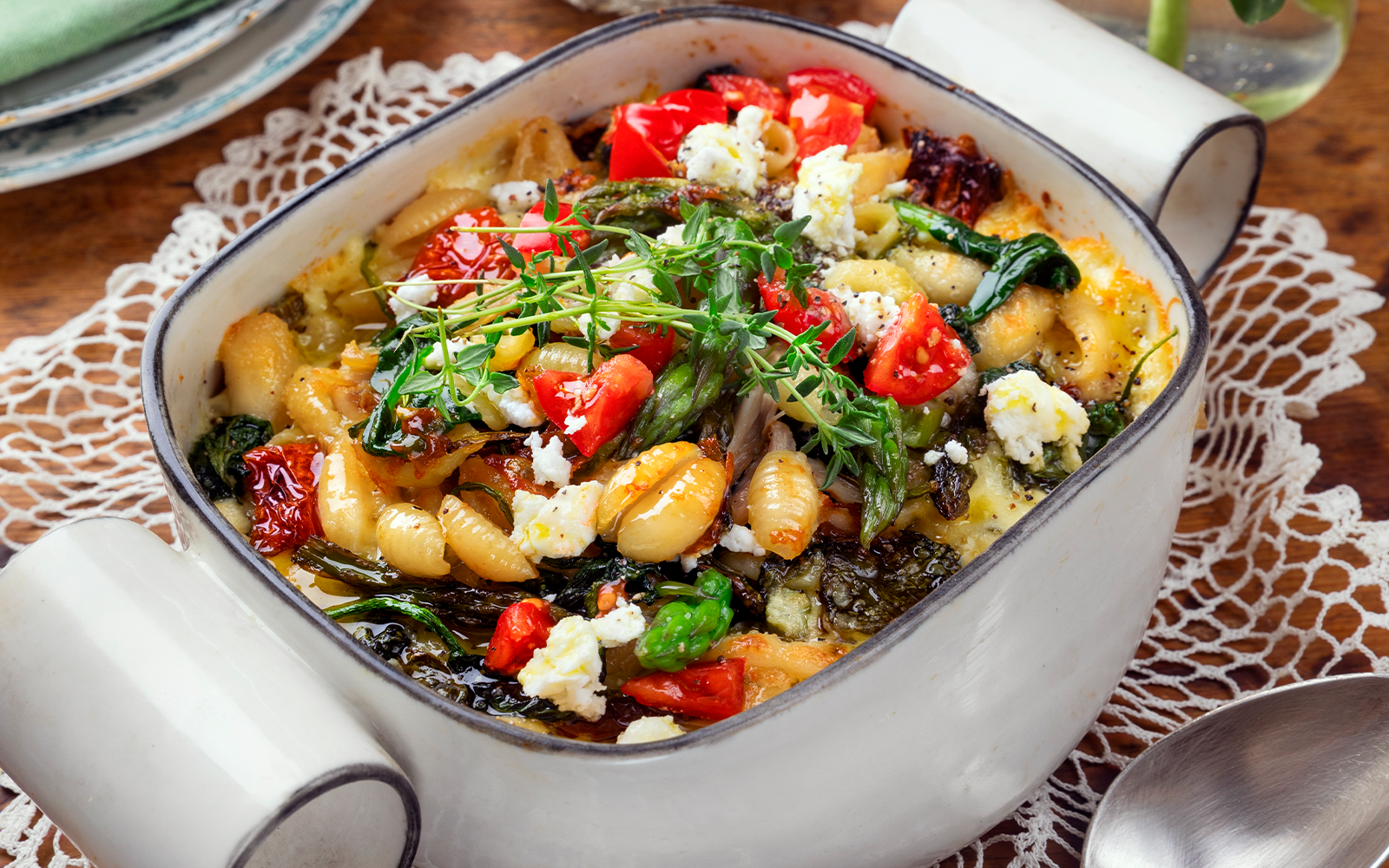 Pastagratäng med kyckling