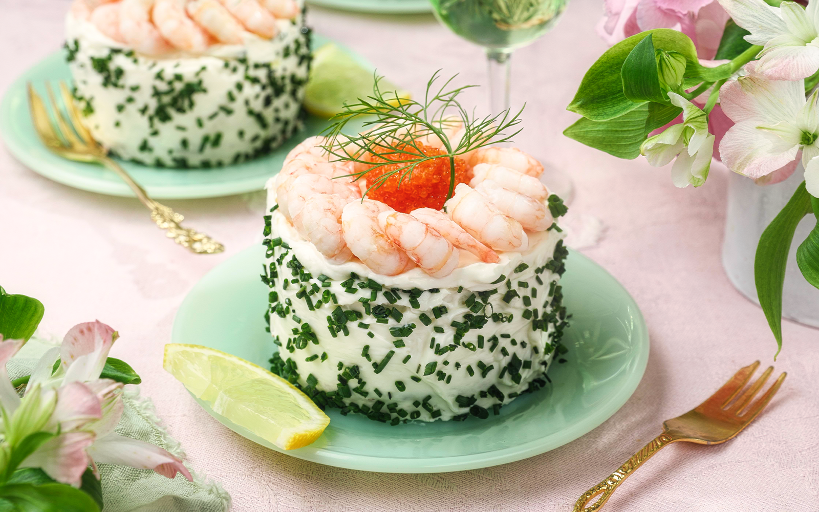 Smörgåsbakelser med räkor