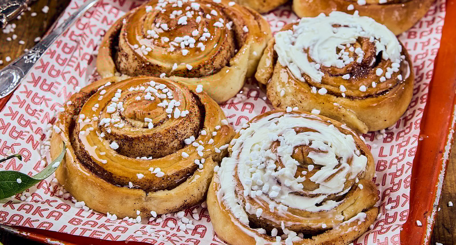 Kanelbullar med frosting