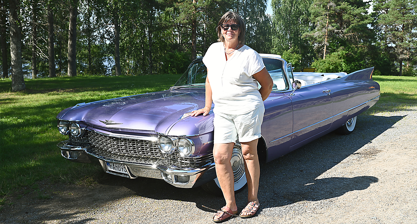 Ewa renoverade Cadillacen till minne av sin man: ”Det var Anders dröm som jag ville förverkliga”