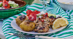 Chilimarinerad kyckling med paprika