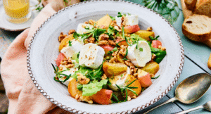 Getostsallad med betor och äpplen