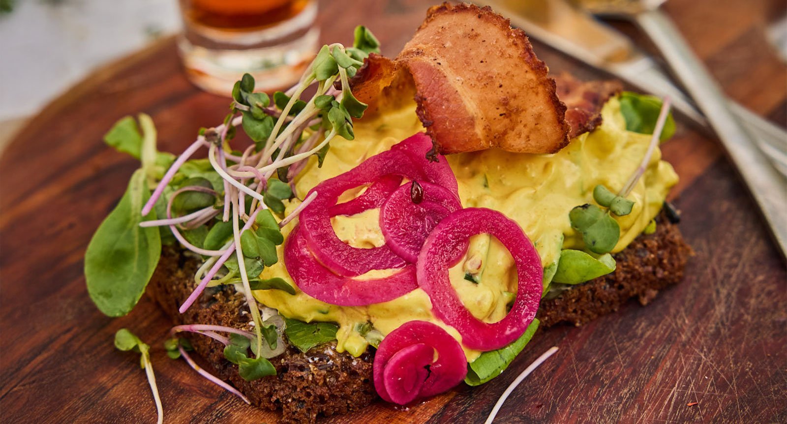 Majbritts smörrebröd med kycklingcurry