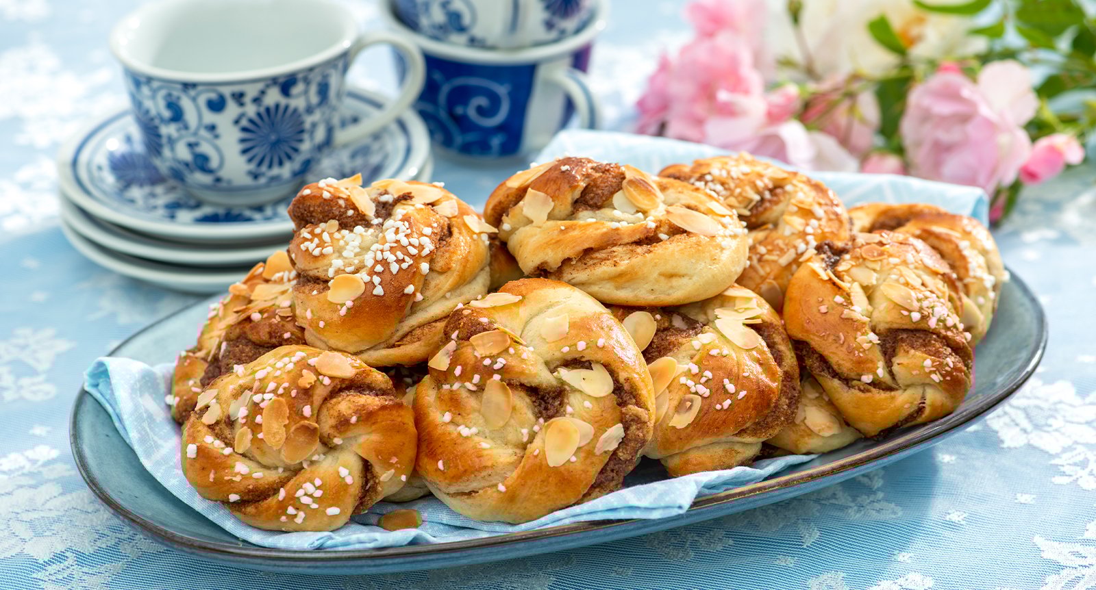 Kanelbullar med mandel