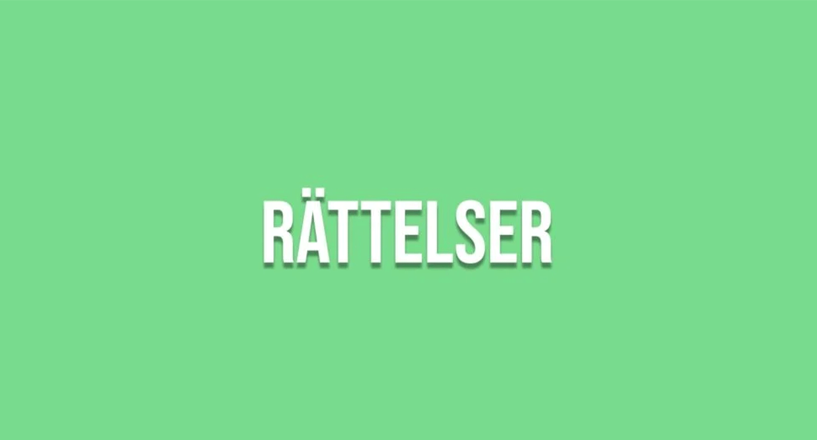 Rättelse korsord nr 37