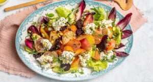 Sallad med betor och chèvrekräm