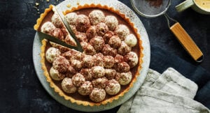 Chokladpaj med kaffe-mascarpone