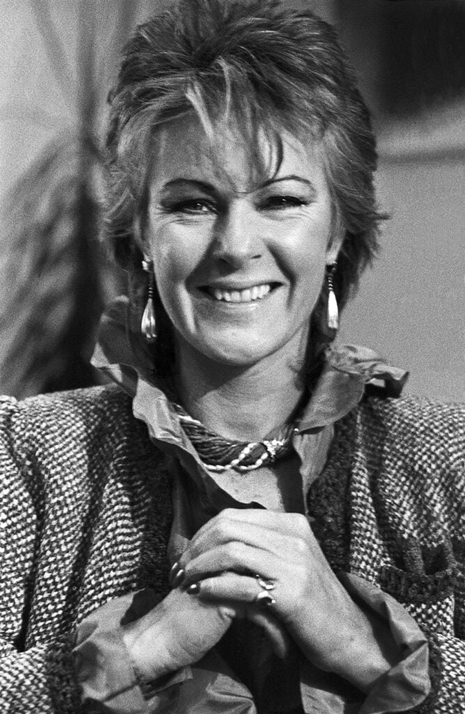 Anni-Frid Lyngstad fotograferad 1982 i Hilversum, Nederländerna.