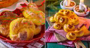 Två saffransbullar på samma deg – sockriga snäckor och klassiska lussekatter