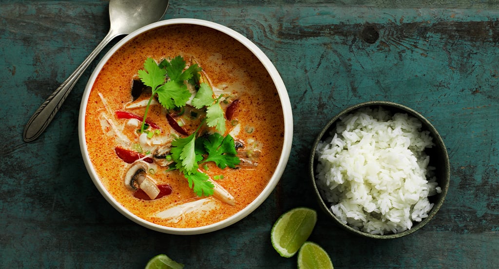 Thaisoppa med kyckling