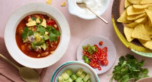 Mexikansk bönsoppa med kyckling